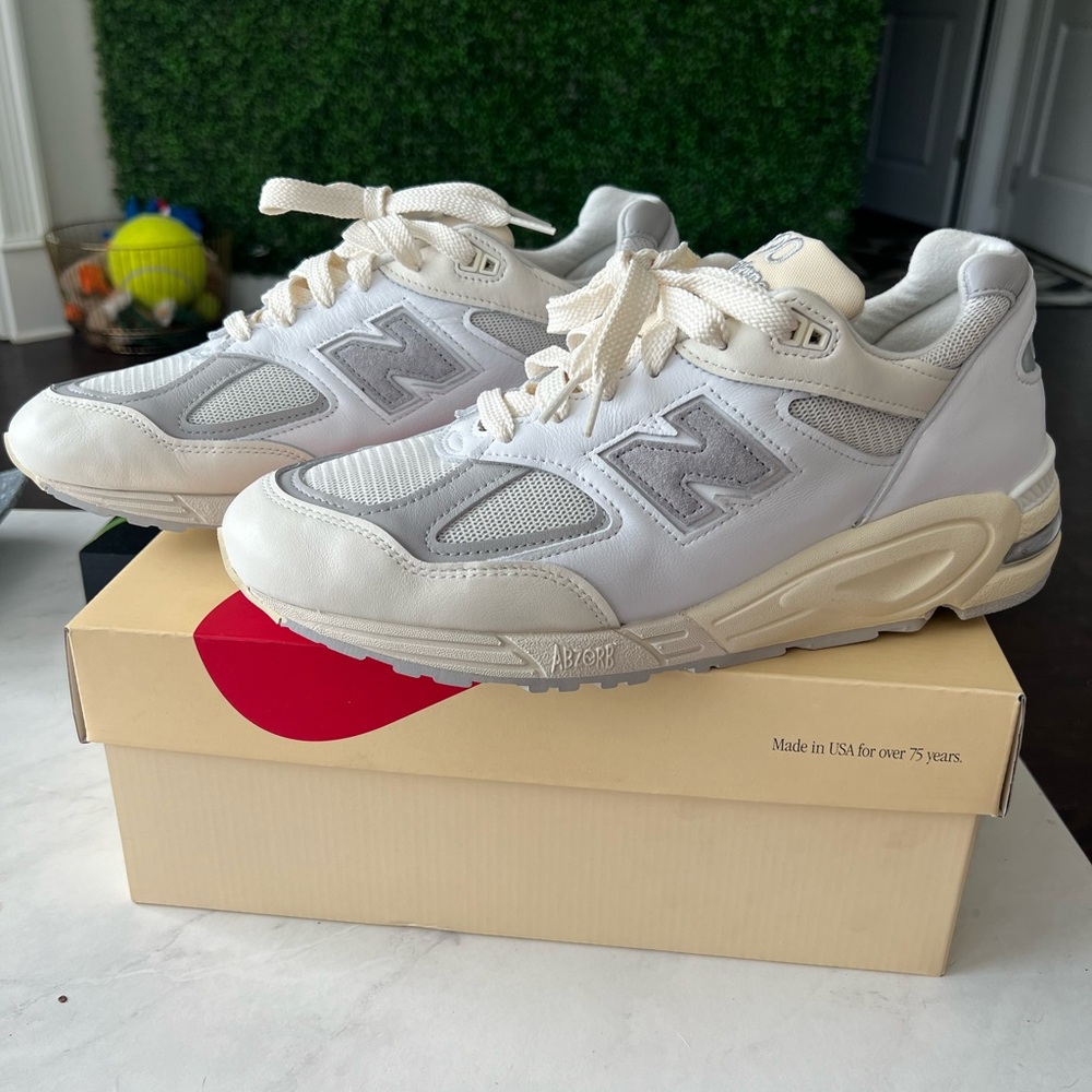 New Balance 990v2 Sea Salt Teddy Santis